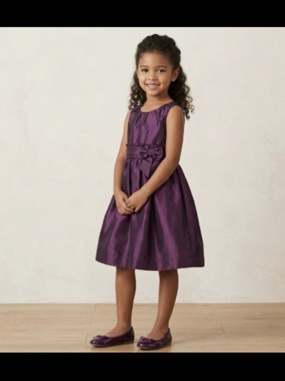 DKNY Purple Satin Dress – Size 3T